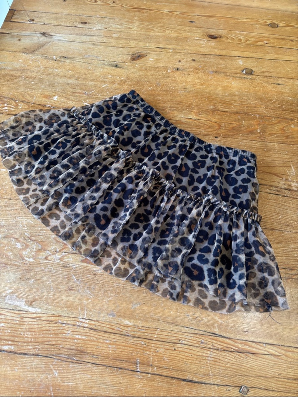 jumping beans Leopard Print Tiered Skort - Brown, Black